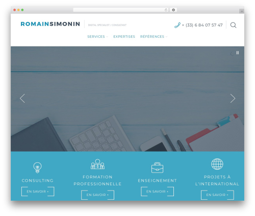 Cherry Framework WordPress theme - romainsimonin.fr/wordpress