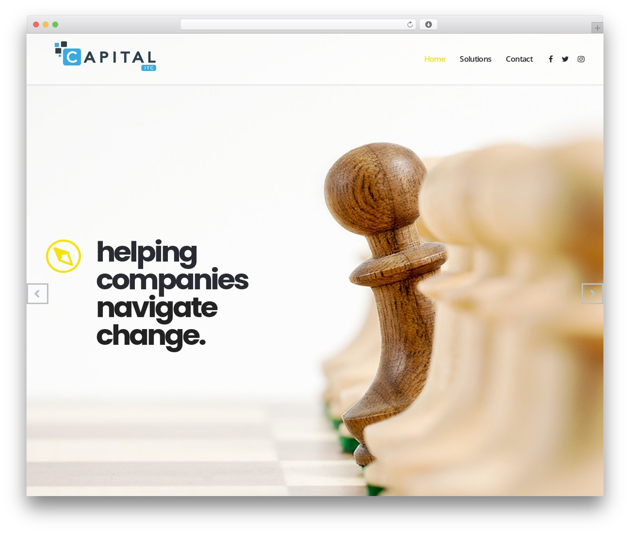 Consulting company WordPress theme - capitalit.co.za