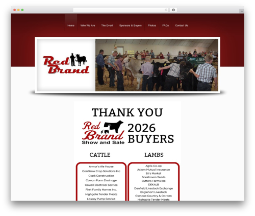 DynamiX WordPress theme design - redbrandshow.ca