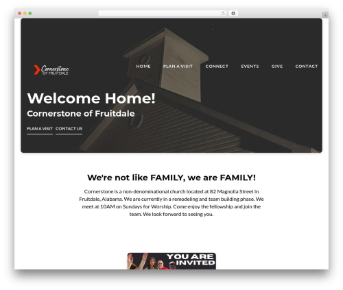 Float theme WordPress - cornerstonefruitdale.com