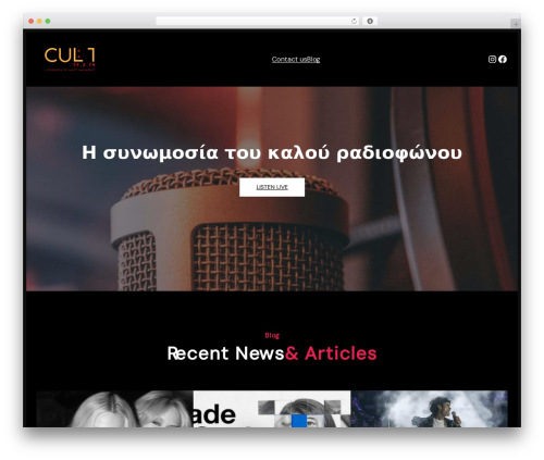 FotaWP theme WordPress - cultradio.gr