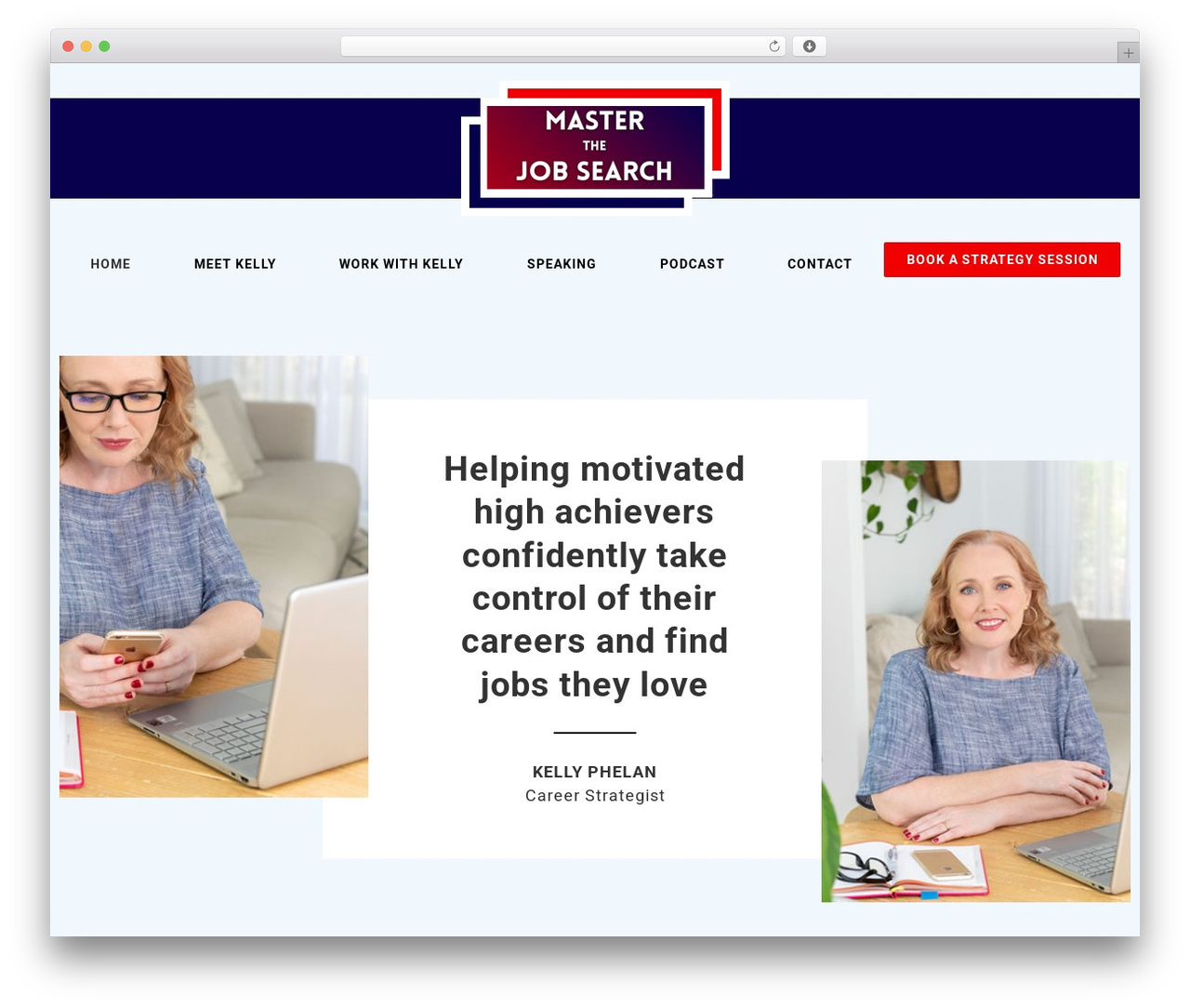 Hello Elementor WordPress theme - masterthejobsearch.com
