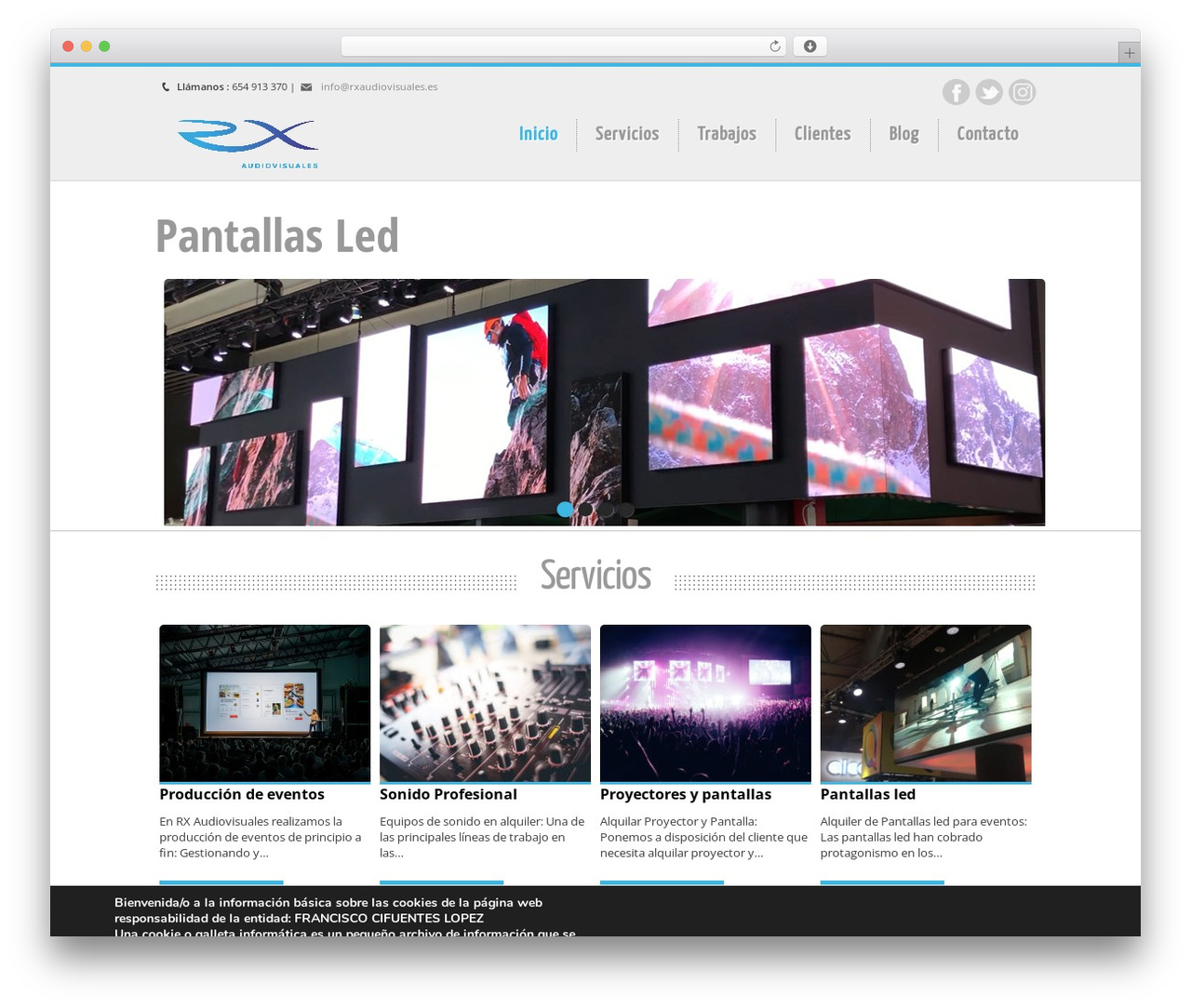 Nevon Theme WordPress theme - rxaudiovisuales.es