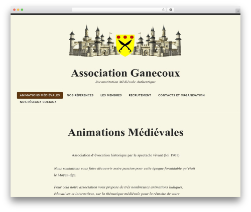 Radcliffe 2 WordPress theme - ganecoux.com