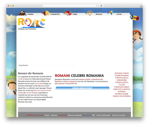 WordPress theme Catalyst - romanidinromania.ro