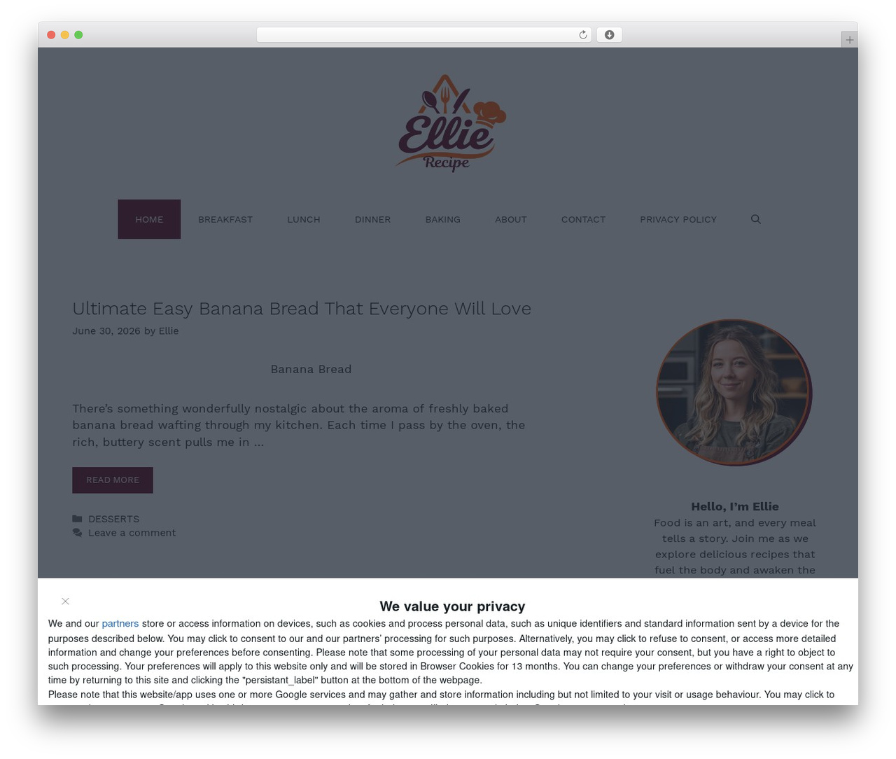 WordPress theme GeneratePress - ellierecipes.com WordPress theme GeneratePress - ellierecipes.com