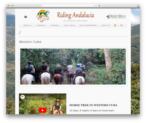WordPress theme SimplenBright - ridingandalucia.com/portfolio/riding-in-cuba