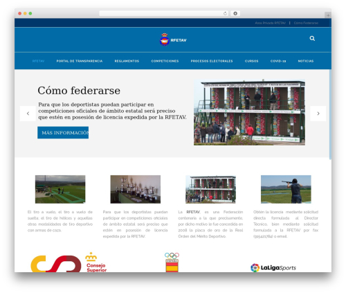 WordPress website theme Aperio - rfetav.com