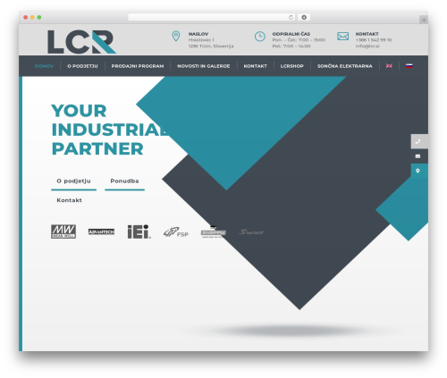 Divi WordPress theme - lcr.si