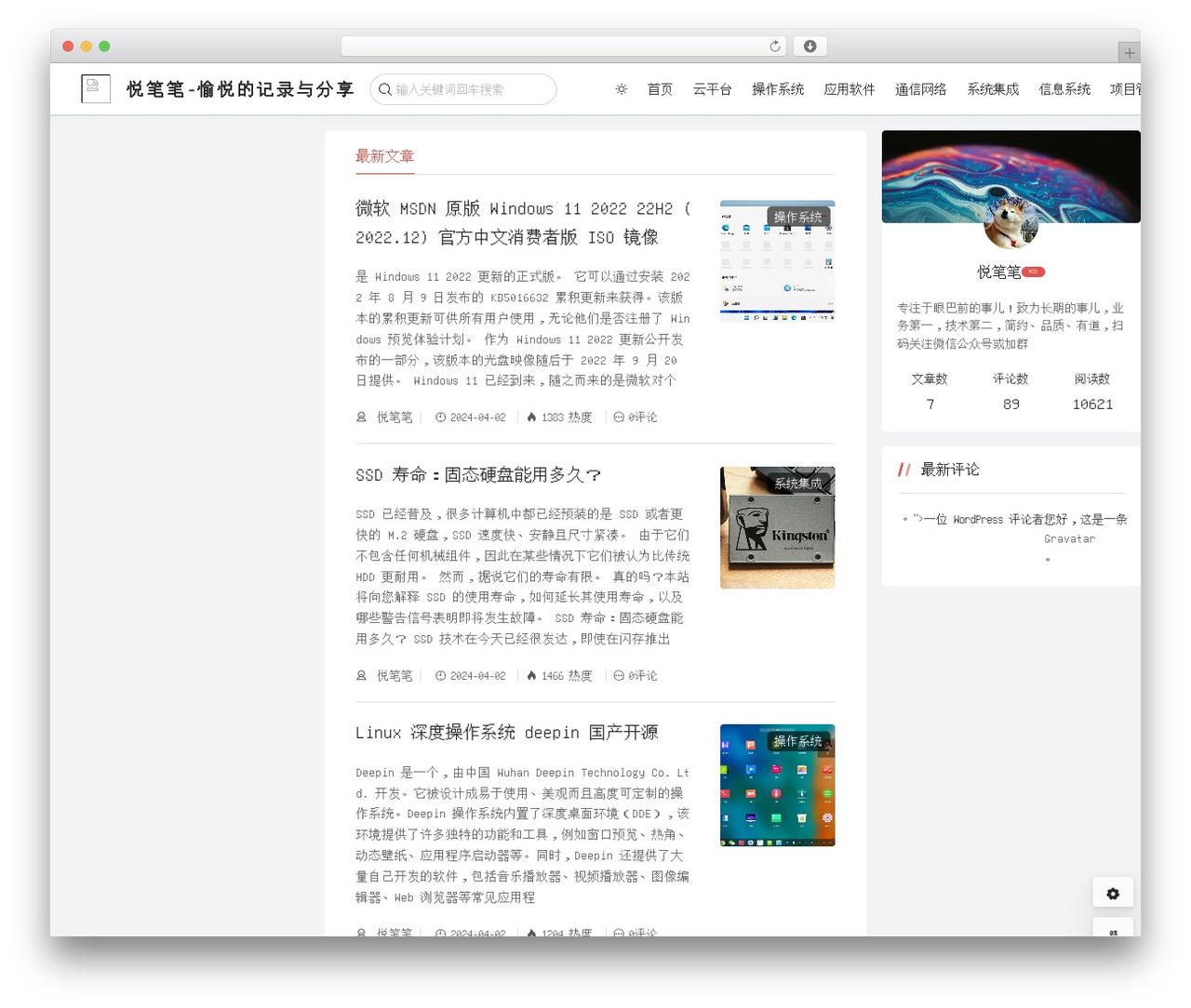Document WordPress theme - ybb.net.cn