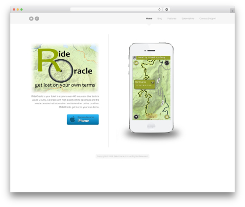 FluidApp theme WordPress - rideoracle.com