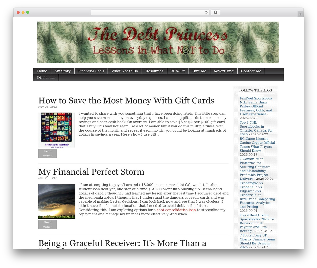 Magazine Basic theme WordPress - thedebtprincess.com Magazine Basic theme WordPress - thedebtprincess.com