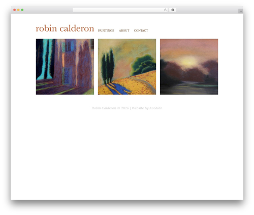 Robin's Theme WordPress theme - robincalderon.com