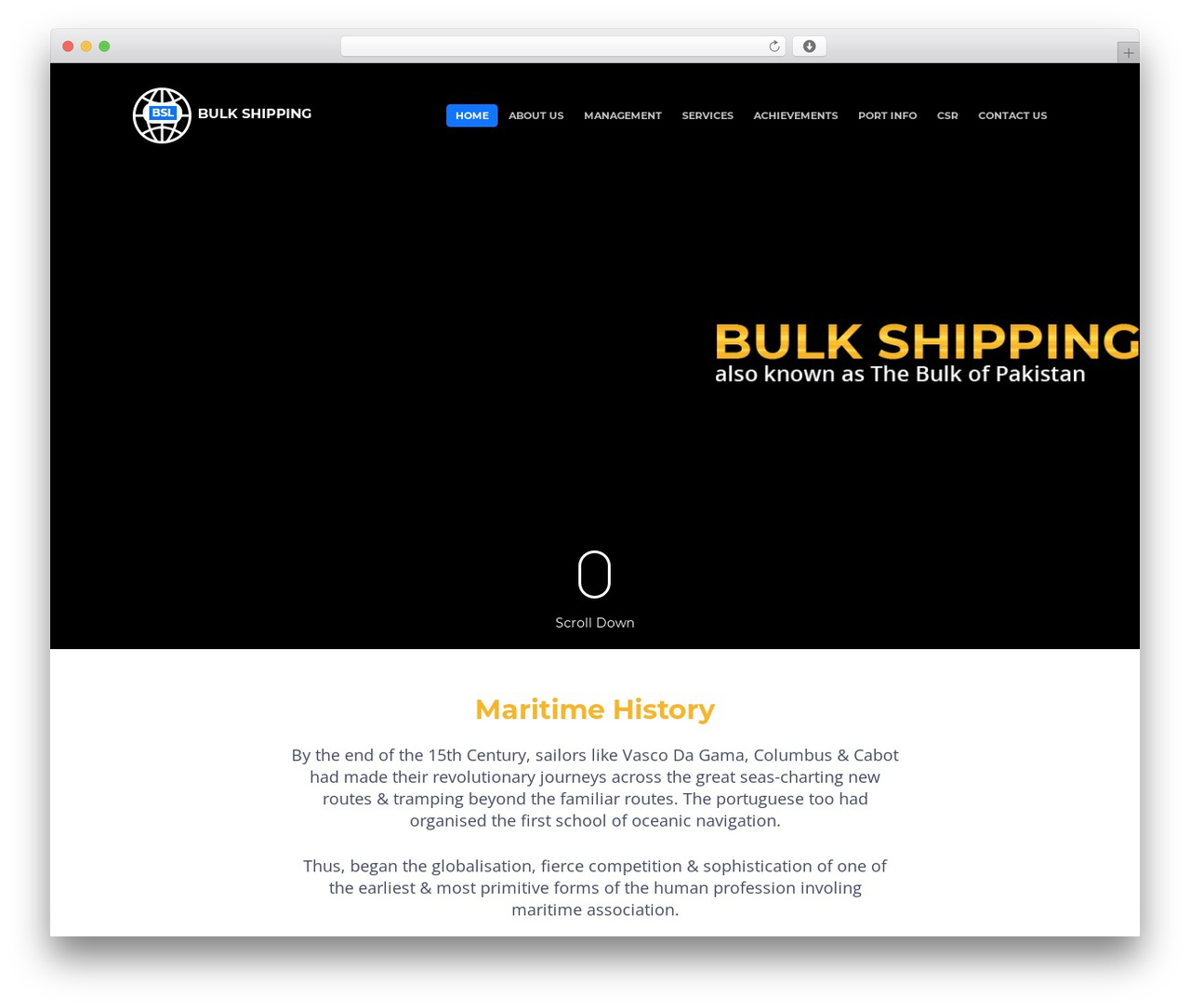Salient WordPress theme - bulkshipping.com.pk