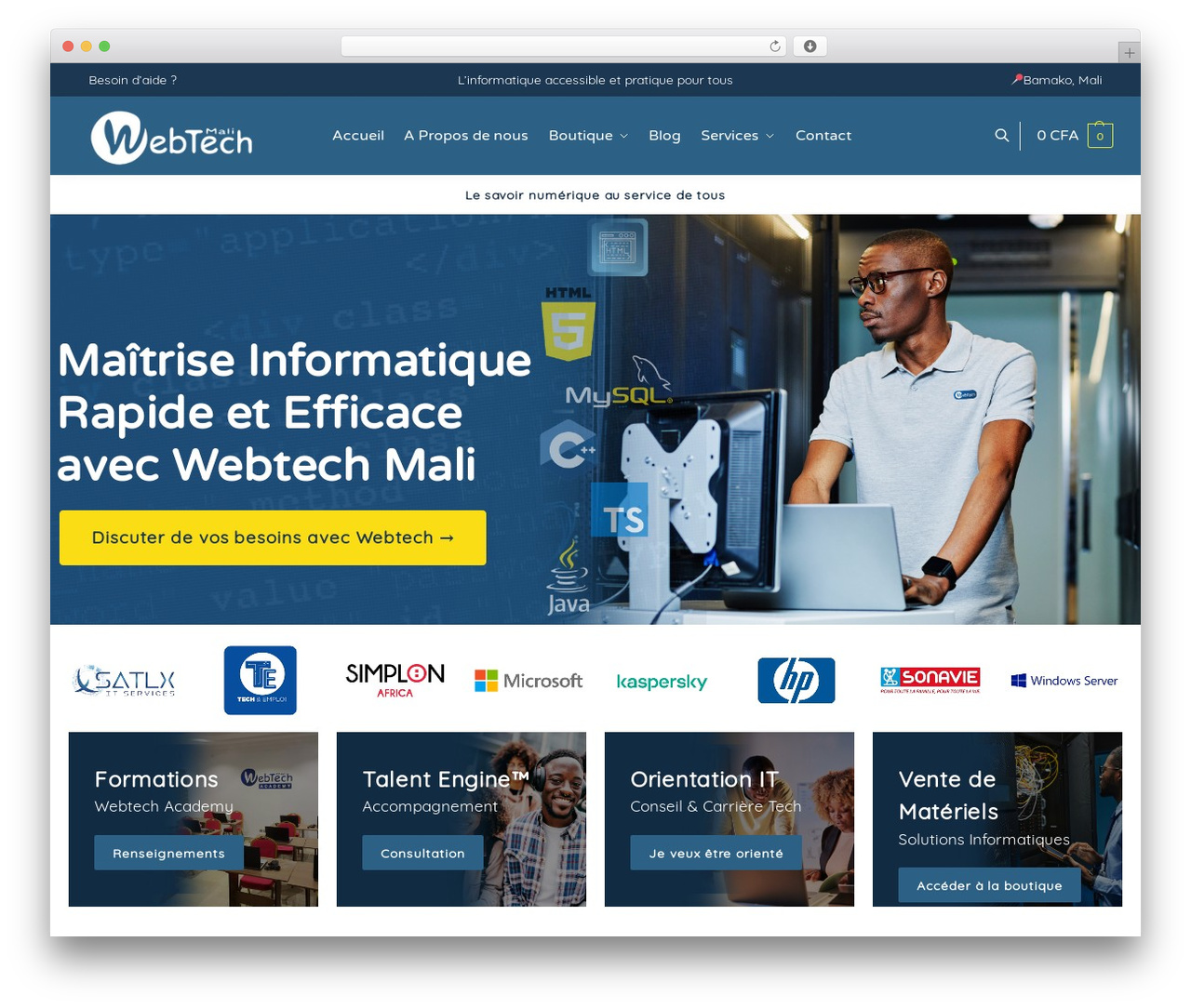 Shoptimizer WordPress store theme - webtechmali.net