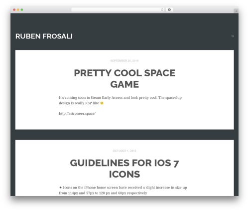 Theme WordPress Pocket - rubenfrosali.com
