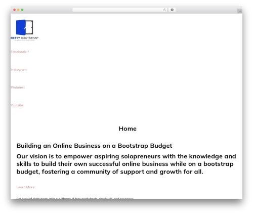 WordPress theme ChicServe - bettybootstrap.com