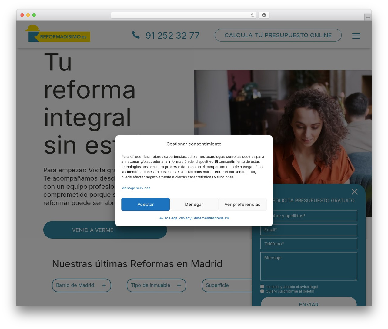 WordPress theme Divi - www.reformadisimo.es