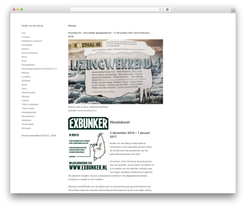 WordPress theme Expositio Theme - rudievandenberg.nl
