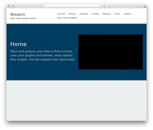 WordPress theme Showcase - wisdomplugin.com