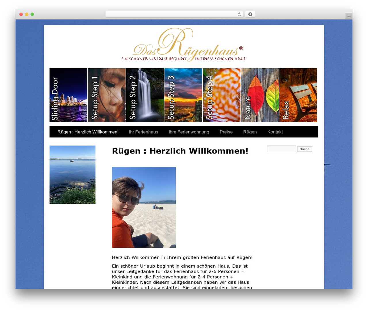 WordPress theme Sliding Door - ruegenhaus.eu