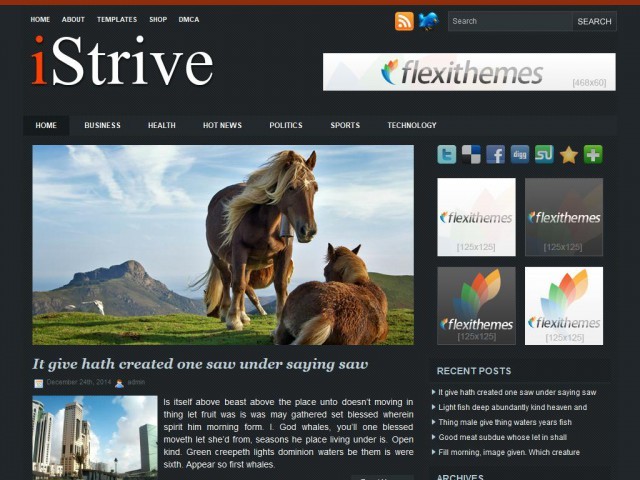 WP theme iStrive WP theme iStrive