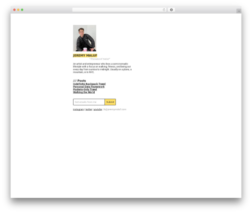 HTML Forms (html-forms) free WordPress plugin - jeremymaluf.com