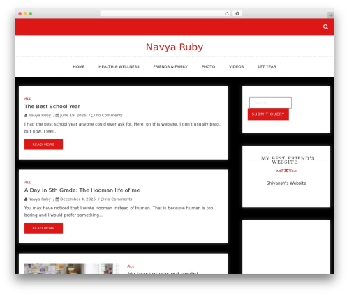 Ample Blog WordPress theme - navvya.us Ample Blog WordPress theme - navvya.us