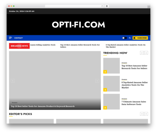 ChromeNews free WordPress theme - opti-fi.com