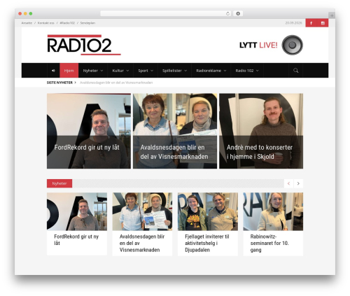 Discussion theme WordPress - radio102.no