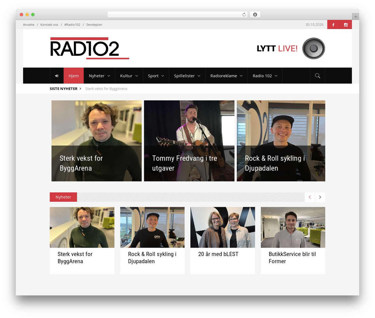 Discussion theme WordPress - radio102.no