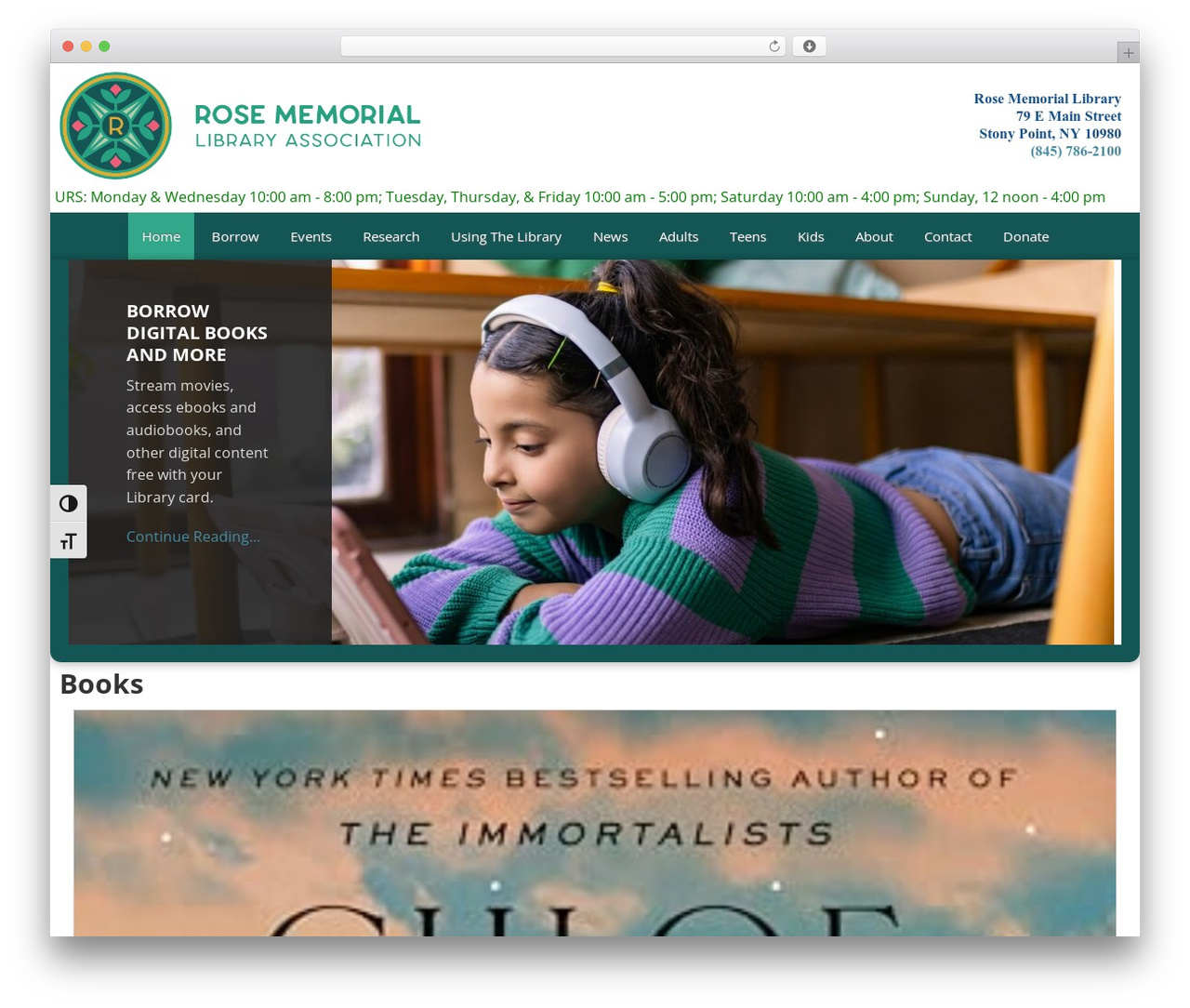Executive Pro Theme WordPress website theme - rosememoriallibrary.org