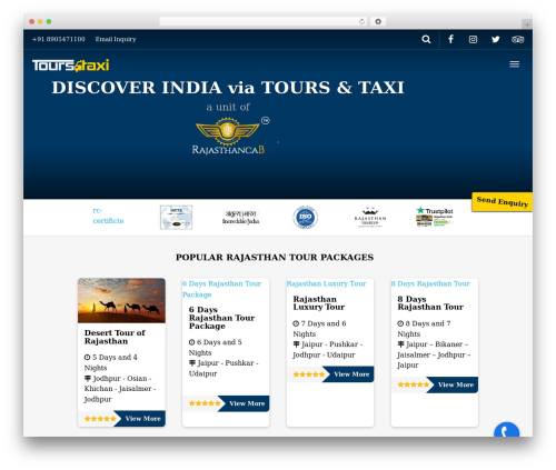 Go Explore! WordPress hotel theme - toursandtaxi.com
