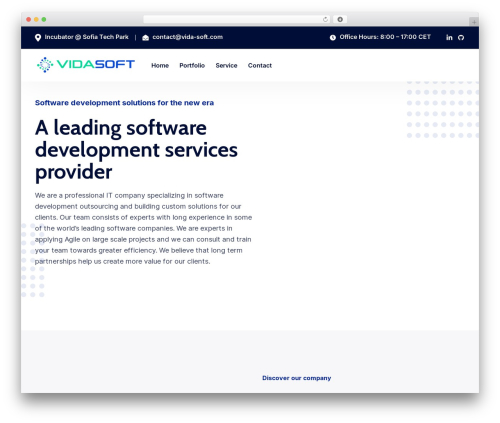 Techza WordPress theme - vida-soft.com