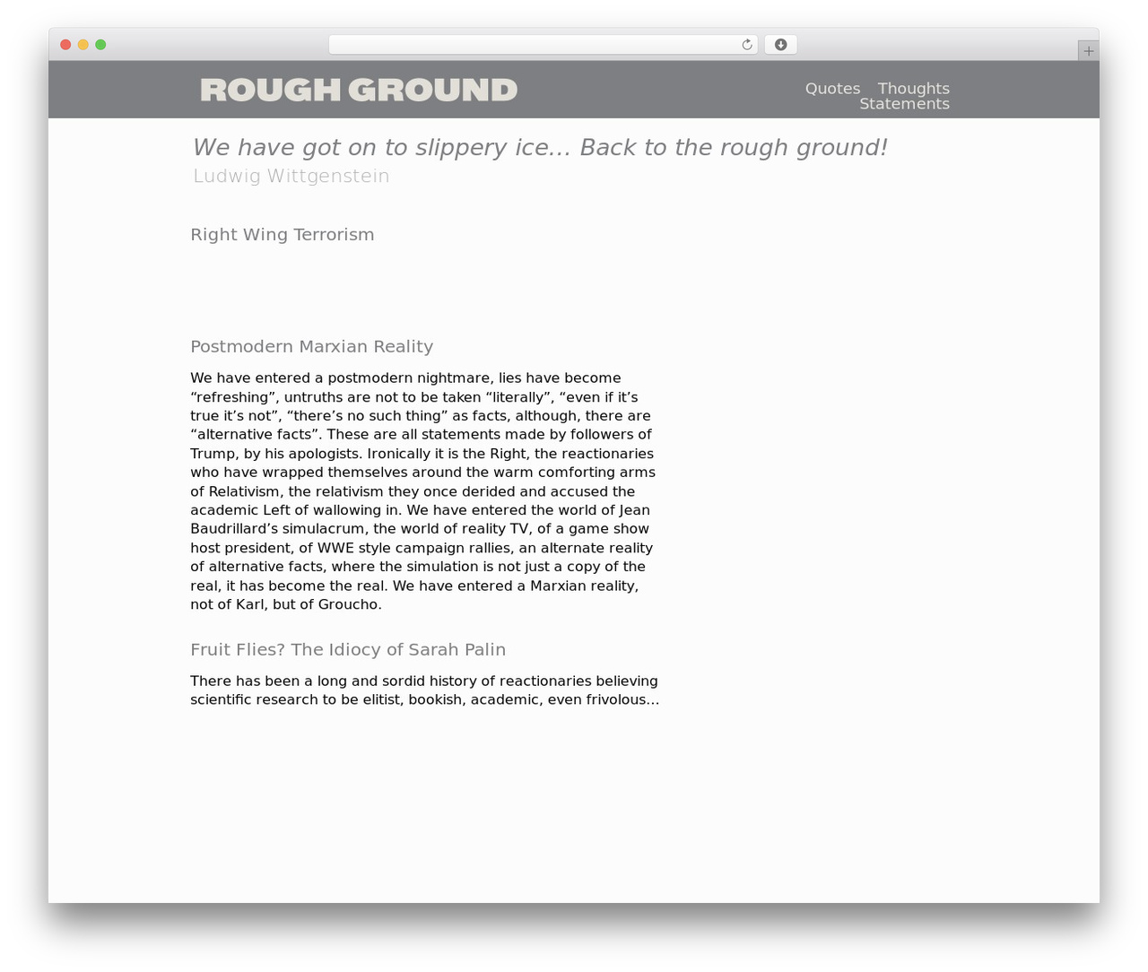 theme_name WordPress theme - roughground.com