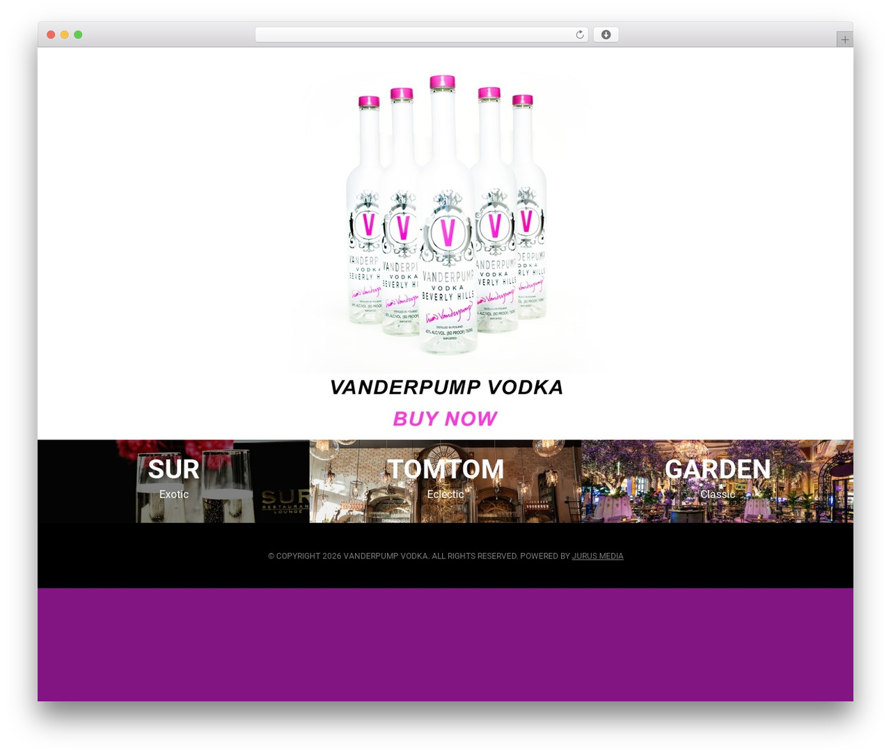 Theme WordPress Headway Base - vanderpumpvodka.com