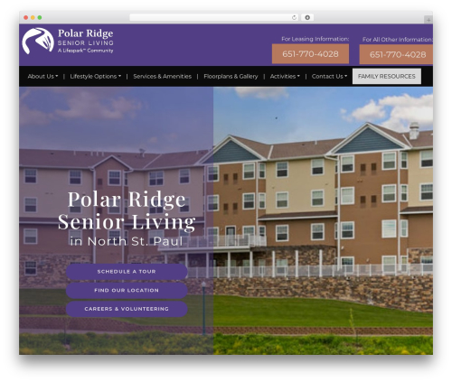 Custom blocks WordPress plugin - polarridgeseniorliving.com