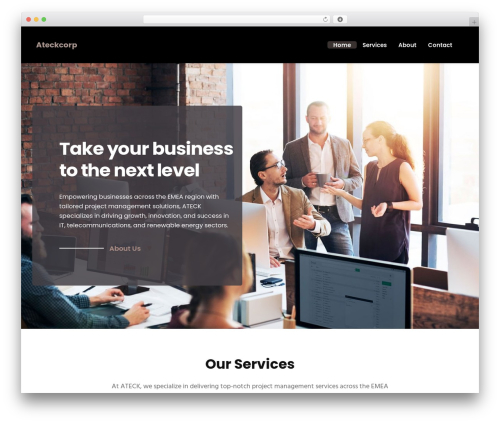 UnfinityPlus theme WordPress - ateckcorp.com