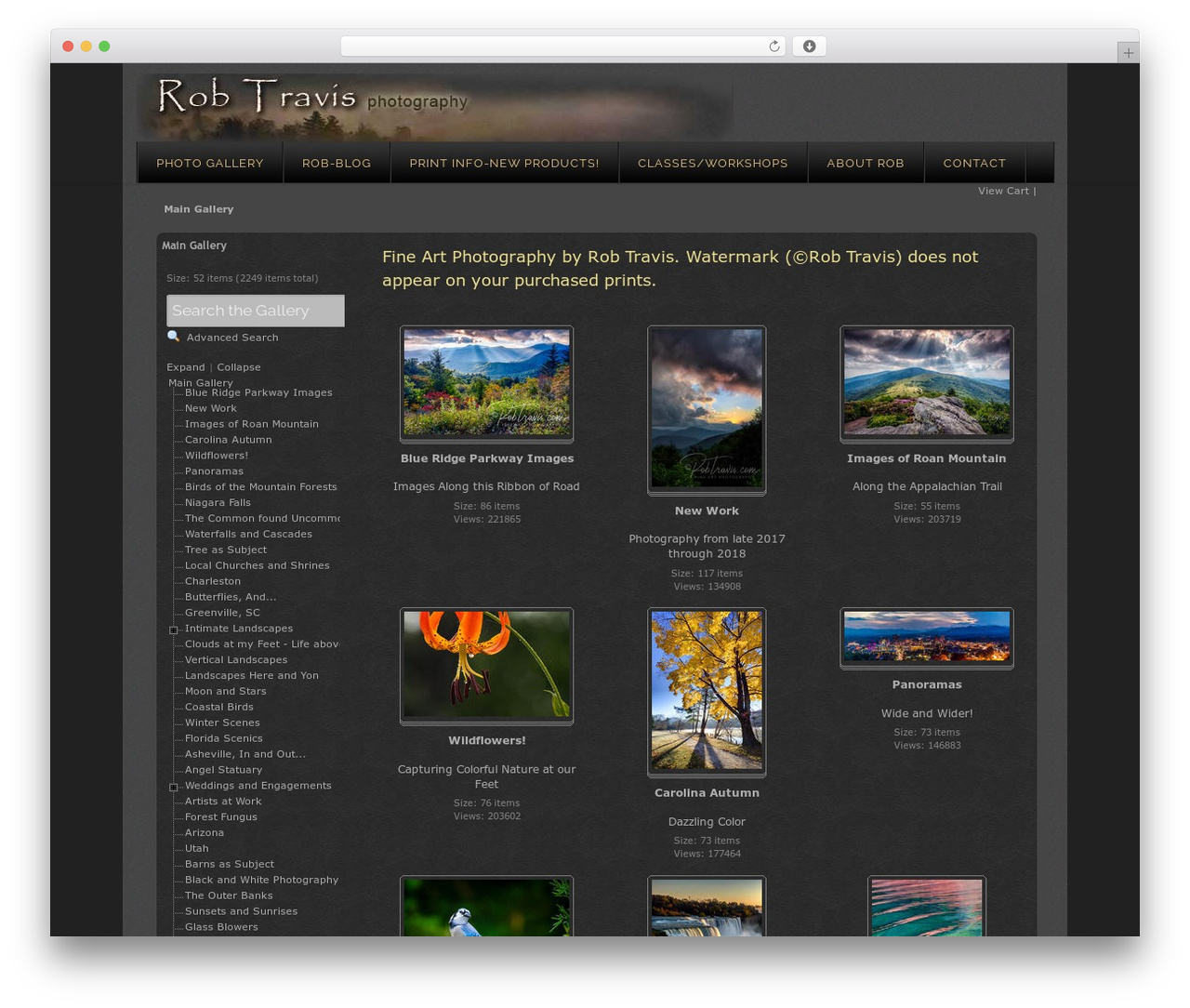 Visual WordPress theme image - robtravis.com