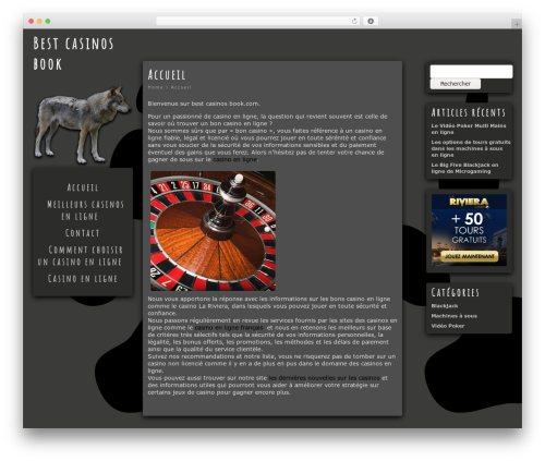 WordPress theme Wolf - bestcasinosbook.com