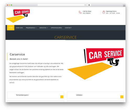 WordPress theme Carshire - carservice.be