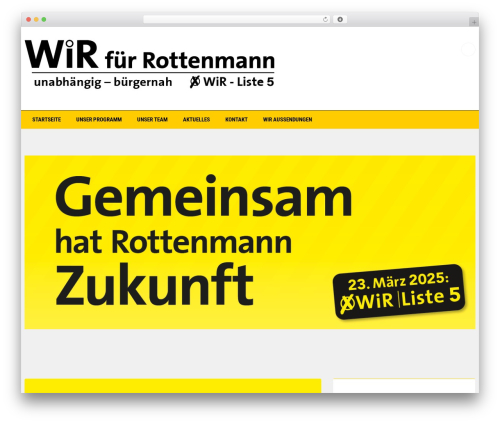 WordPress theme Personal - rottenmann-online.at