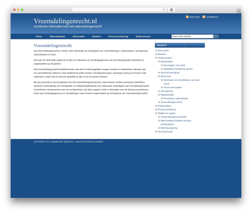 WordPress theme Revolution Code Blue - vreemdelingenrecht.nl