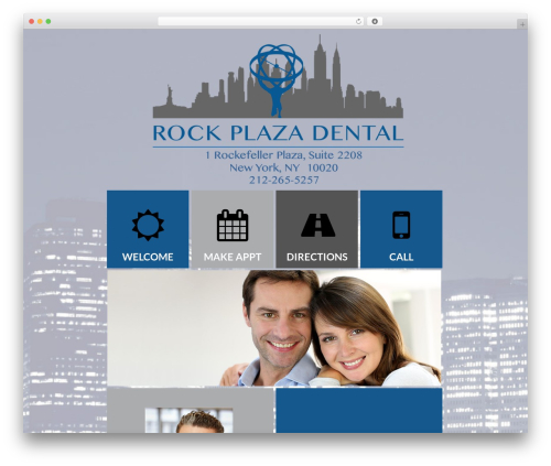 WordPress theme X - rockplazadental.com