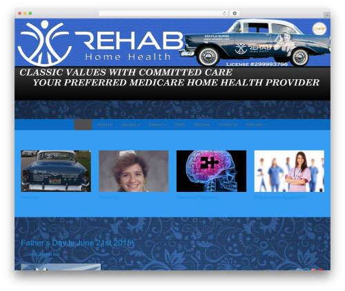WP Simple WordPress theme - rehabhh.com