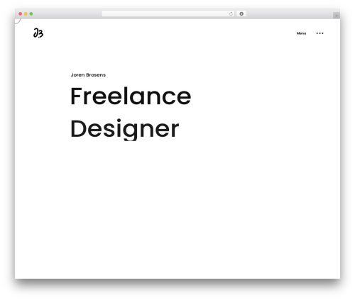 Antro WordPress theme - www.jorenbrosens.com