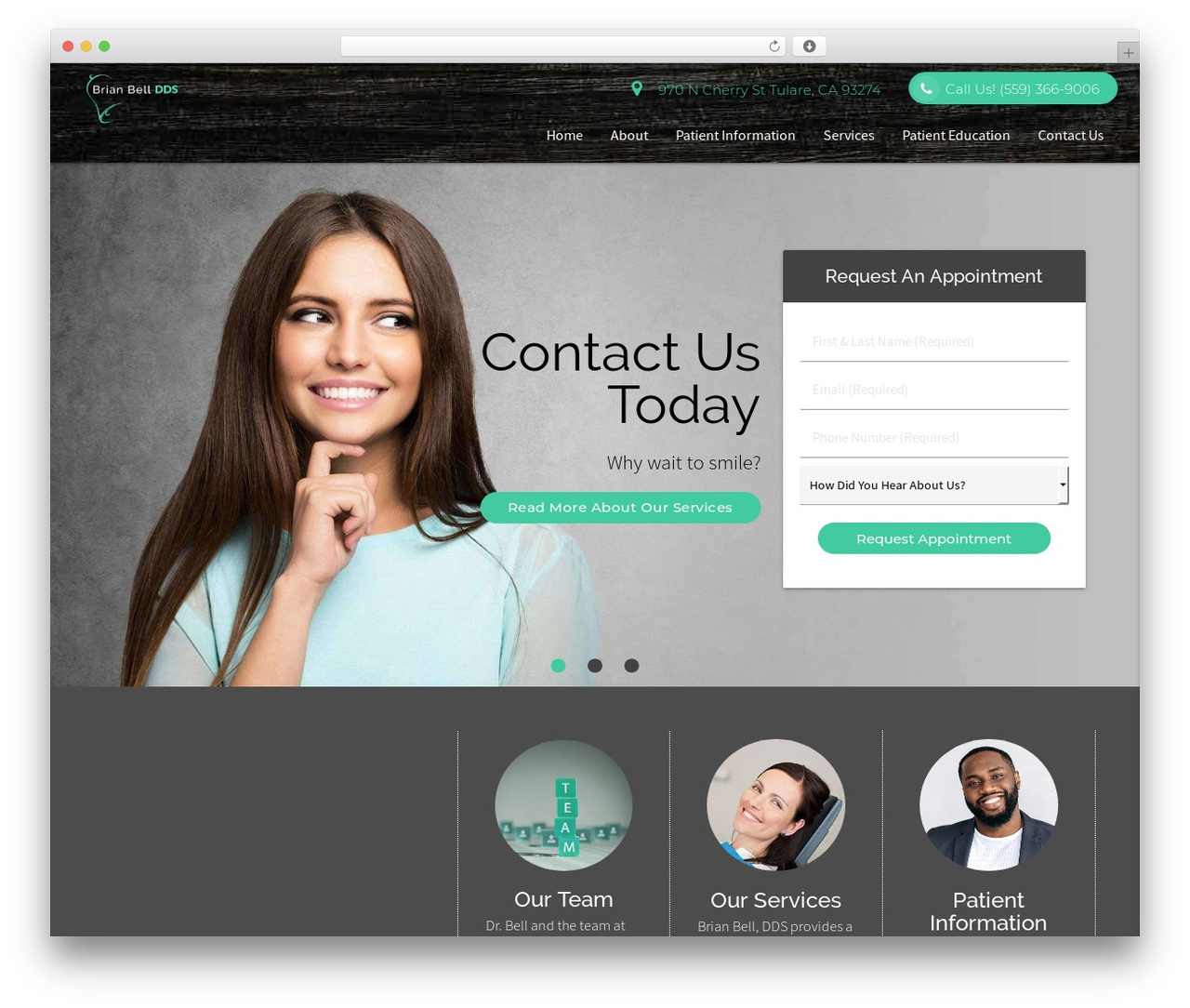 Brian Bell, DDS Theme best WordPress theme - brianbelldds.com