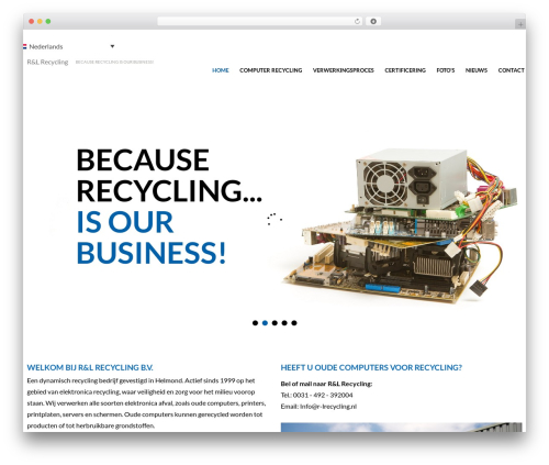 cherry WordPress theme - r-lrecycling.nl