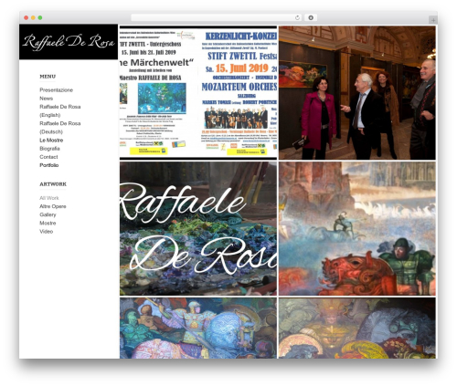 Cufo WordPress theme - raffaelederosa.it