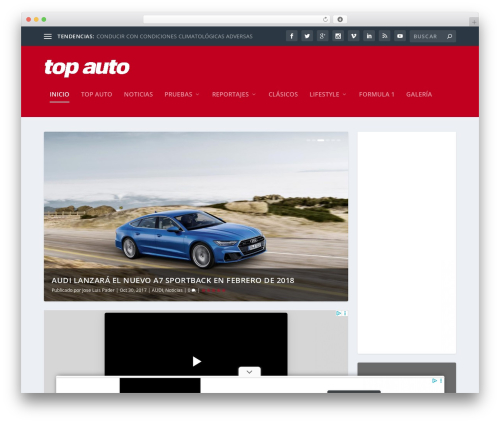 Extra theme WordPress - revistatopauto.com